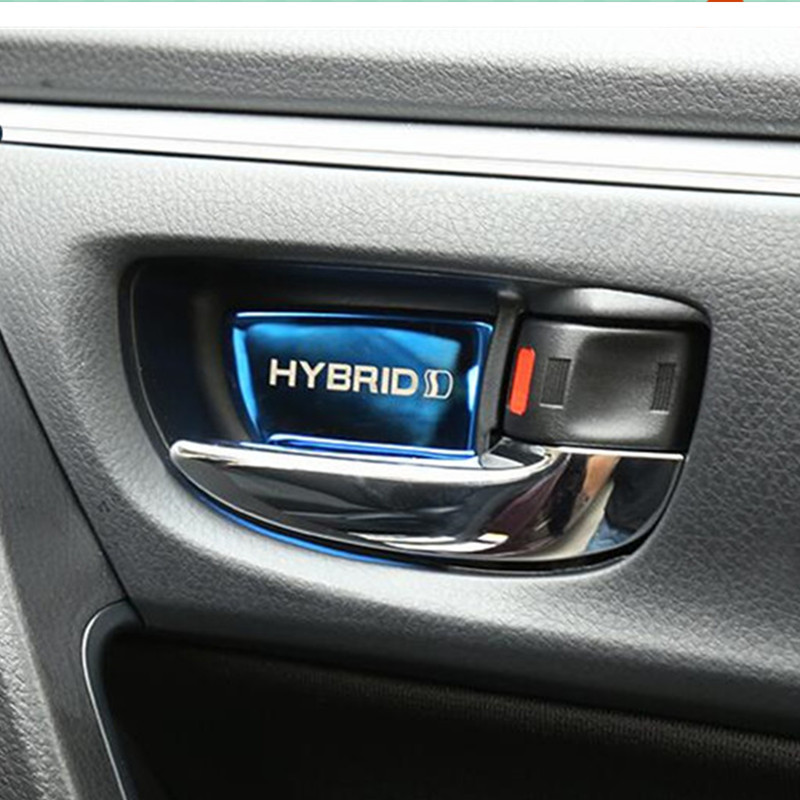 Auto Door Inner Bowl Sticker interior moulding for toyota Corolla auris 2014-2018 ,4pcs/lot, car accessories