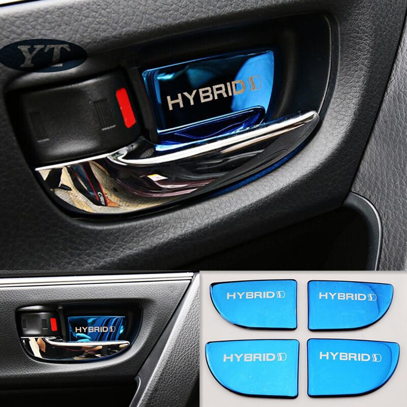 Auto Door Inner Bowl Sticker interior moulding for toyota Corolla auris 2014-2018 ,4pcs/lot, car accessories