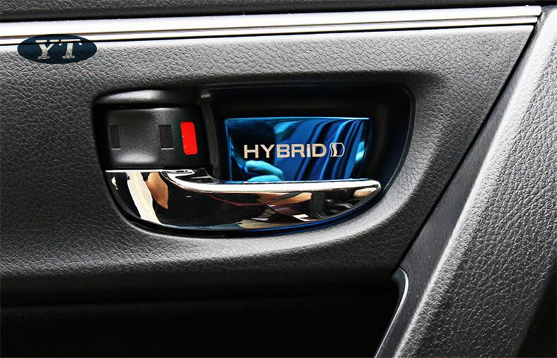 Auto Door Inner Bowl Sticker interior moulding for toyota Corolla auris 2014-2018 ,4pcs/lot, car accessories