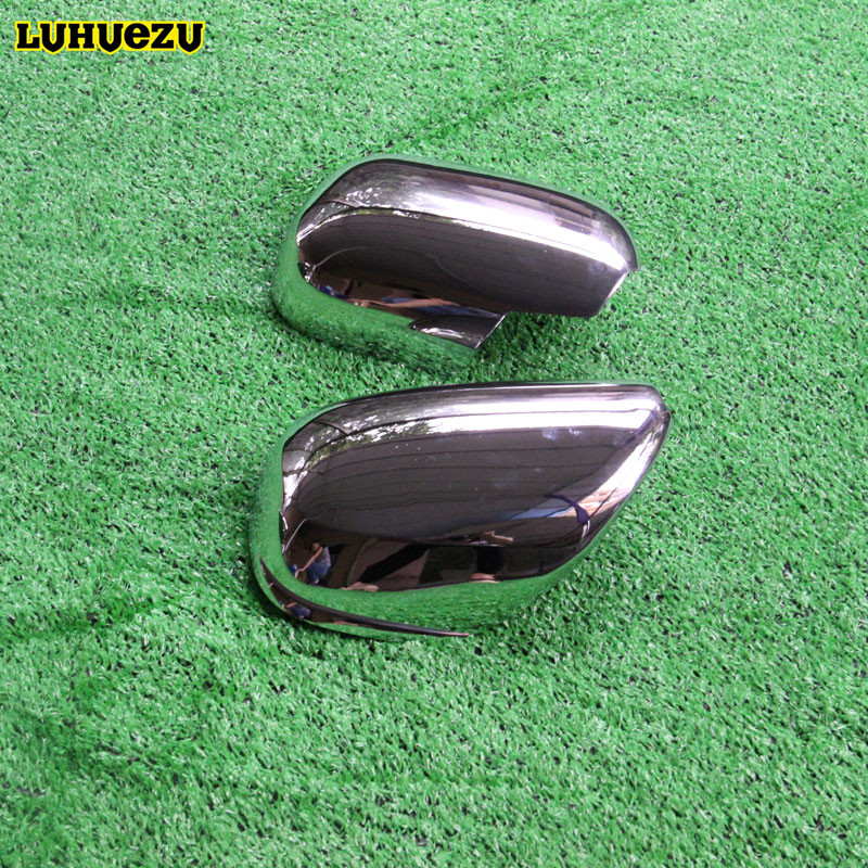 Luhuezu ABS Chrome Car Side Mirror Cover For Toyota Land Cruiser Prado 2003-2009 FJ 120 Accessories