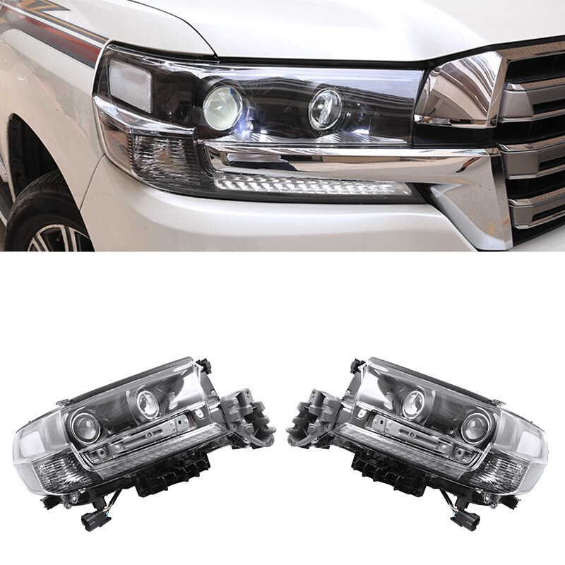 Black Warrior Accessories for Toyota Land Cruiser 200 LC200 2016 2017 2018 2019 Car Front and Rear Trim