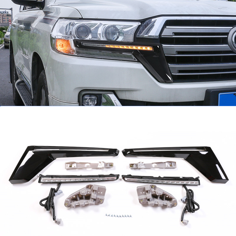 Black Warrior Accessories for Toyota Land Cruiser 200 LC200 2016 2017 2018 2019 Car Front and Rear Trim