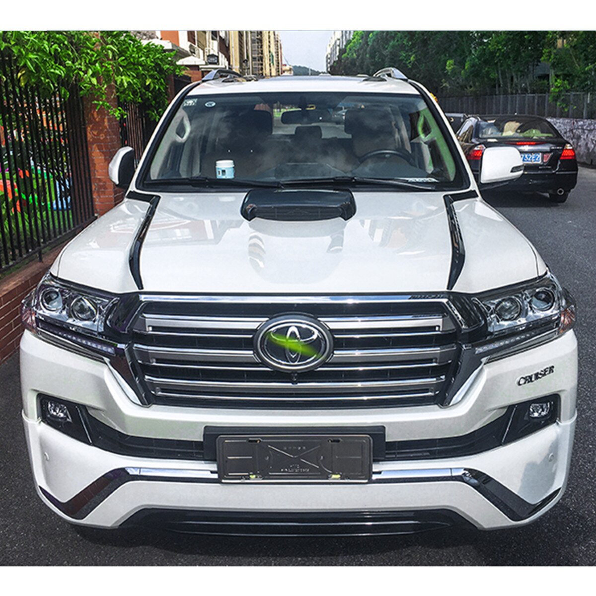 Black Warrior Accessories for Toyota Land Cruiser 200 LC200 2016 2017 2018 2019 Car Front and Rear Trim