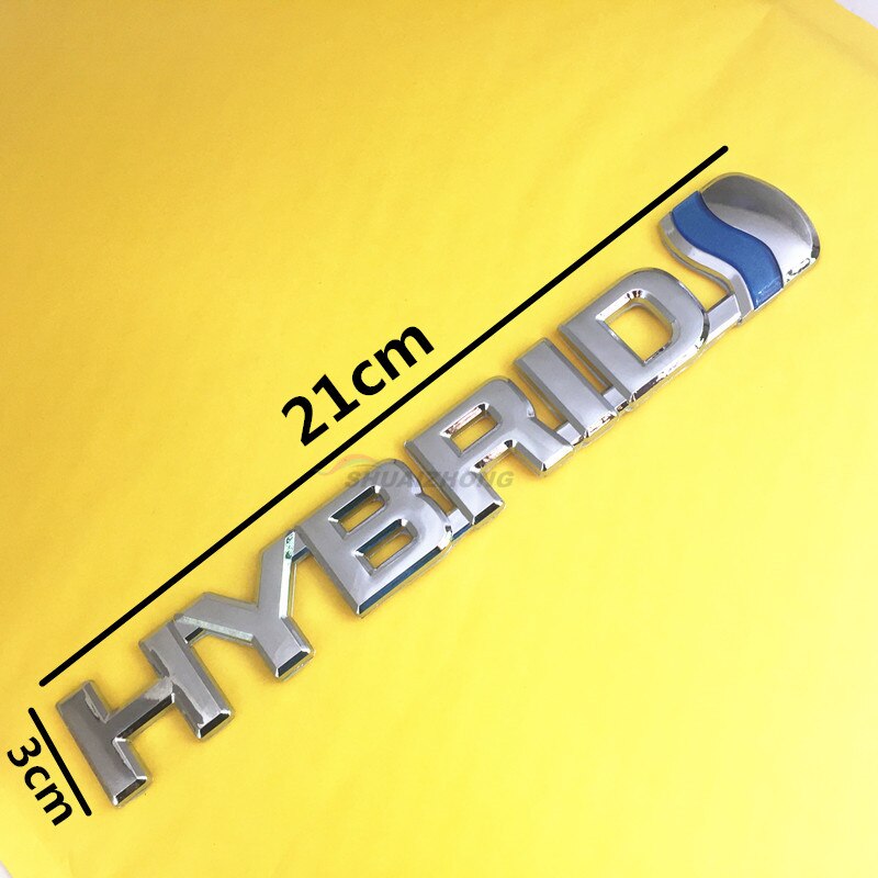 HYBRID Logo ABS Car Styling No Metal Stickers For Car Side Fender Emblem Stickers Car Rear Bumper Trunk Badge Decals Accessories HYBRID Logo ABS Car Styling No Metal Stickers For Car Side Fender Emblem Stickers Car Rear Bumper Trunk Badge Decals Accessories