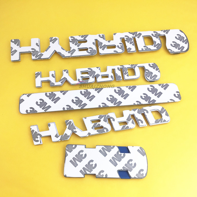 HYBRID Logo ABS Car Styling No Metal Stickers For Car Side Fender Emblem Stickers Car Rear Bumper Trunk Badge Decals Accessories HYBRID Logo ABS Car Styling No Metal Stickers For Car Side Fender Emblem Stickers Car Rear Bumper Trunk Badge Decals Accessories