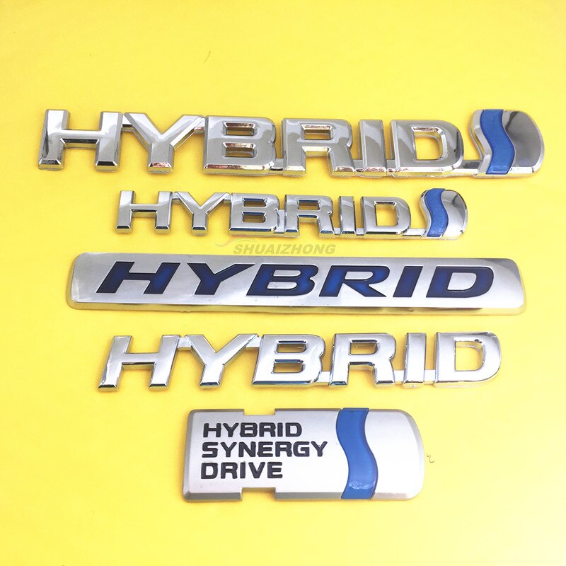 HYBRID Logo ABS Car Styling No Metal Stickers For Car Side Fender Emblem Stickers Car Rear Bumper Trunk Badge Decals Accessories HYBRID Logo ABS Car Styling No Metal Stickers For Car Side Fender Emblem Stickers Car Rear Bumper Trunk Badge Decals Accessories