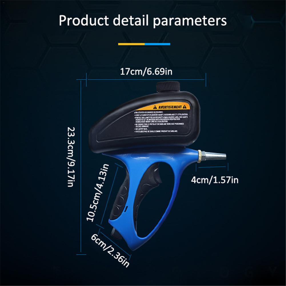 Anti-rust Sandblaster Handheld Pneumatic sand blasting machine Glass Tombstone Sprayer Sandblasting Machine with Small Nozzle