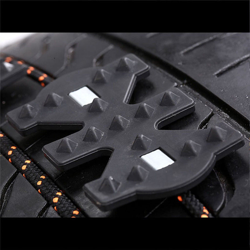 2PCS Winter Non-slip Universal Black Wearproof Wheel Tire Anti-skid Emergency Chain for Car Truck SUV MPV Auto Car Accessories