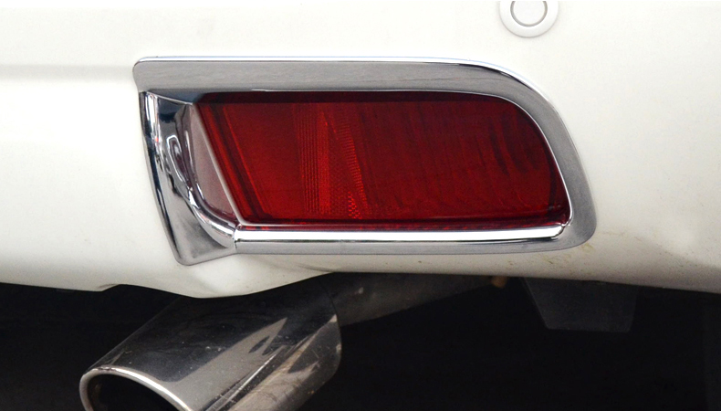 ABS Chrome For Toyota Land Cruiser Prado FJ150 FJ 150 2010 -2017 Rear Fog Light Lamp Cover Trim Frame Decorative Accessory 2pcs