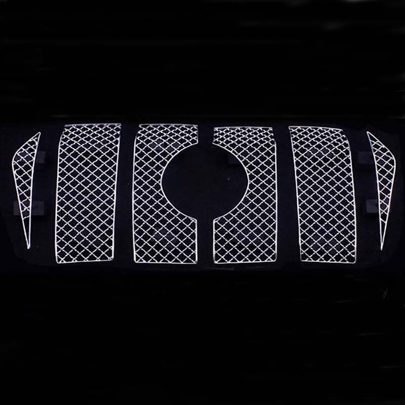 Car styling Accessories For Toyota Land Cruiser Prado 150 2018 FJ150 Car Insect Screening Mesh Front Grille 6pcs