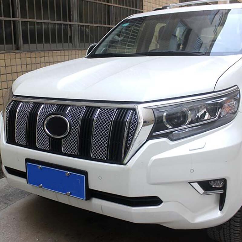 Car styling Accessories For Toyota Land Cruiser Prado 150 2018 FJ150 Car Insect Screening Mesh Front Grille 6pcs