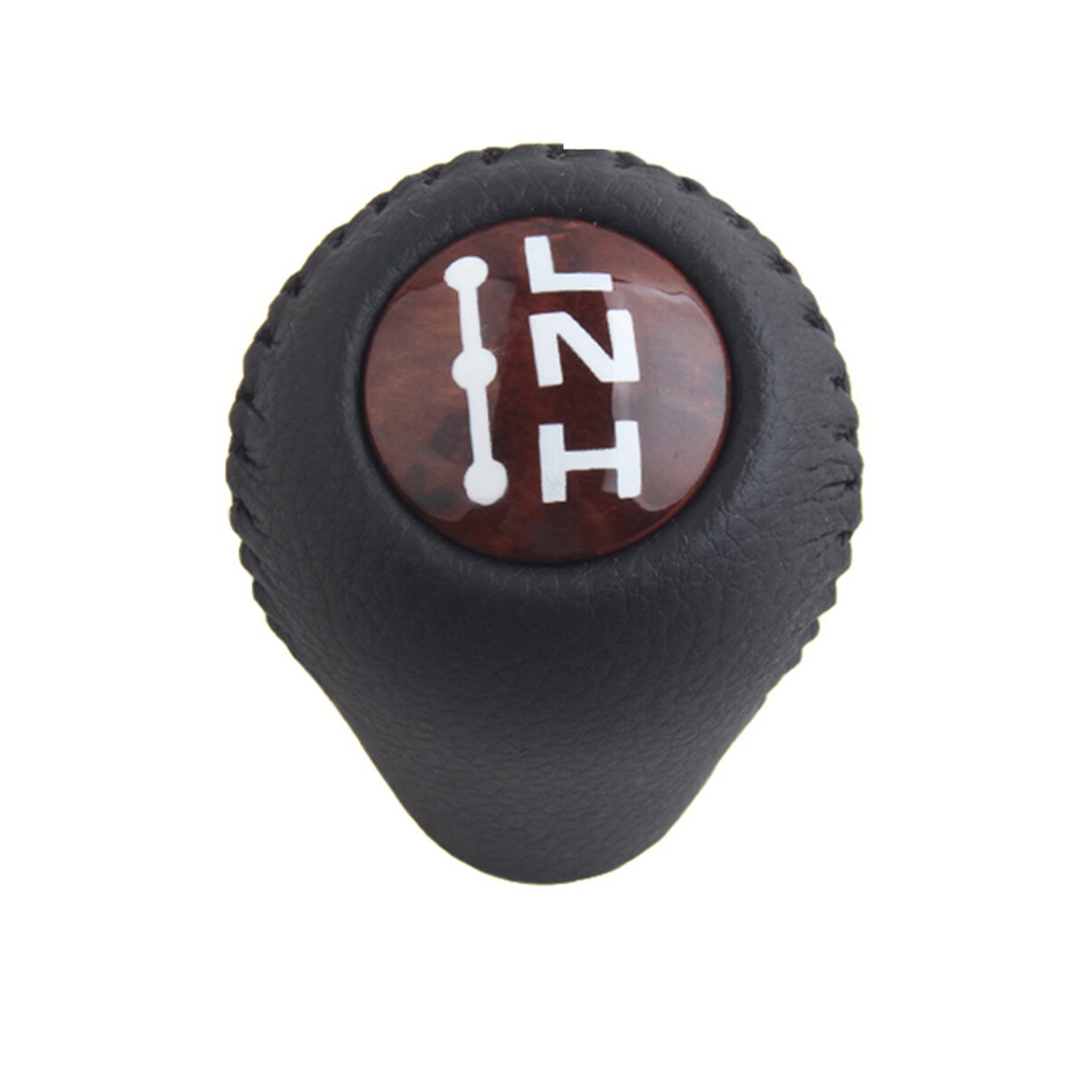 For Toyota Prado 120 2003 2004 2005 2006 2007 2008 2009 Replacement of Genuine Leather Peachwood and Black Gear Head Accessories