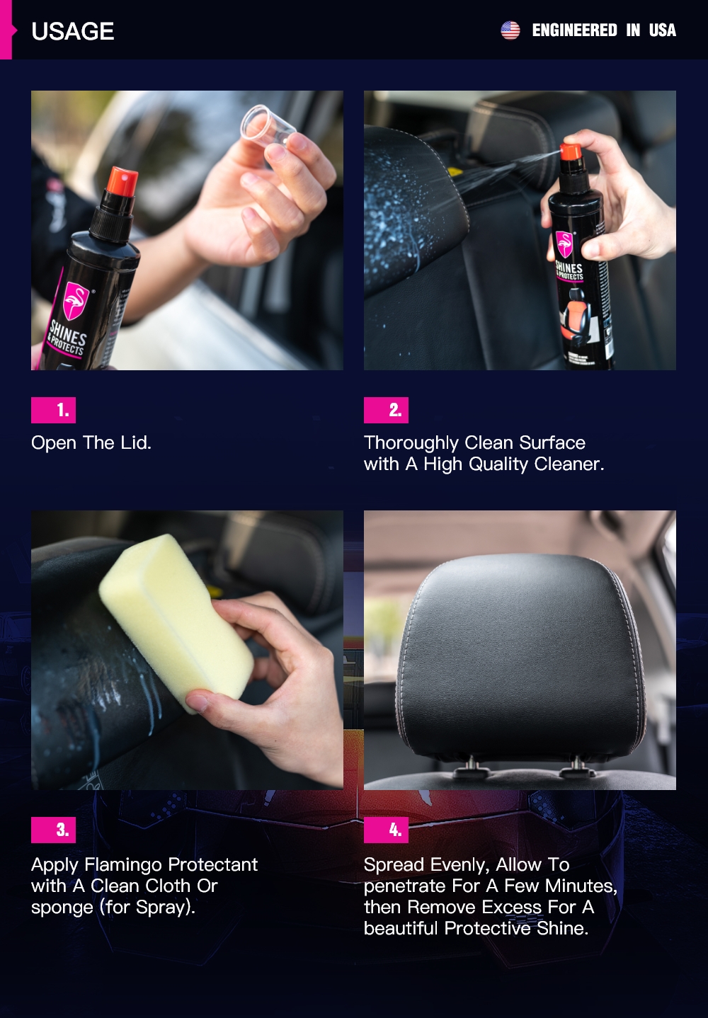 295ml Car Leather Protects Protectant Shines Plastic Rubber Vinyl Care Restores Interior Seats Cleaner 10.41 OZ