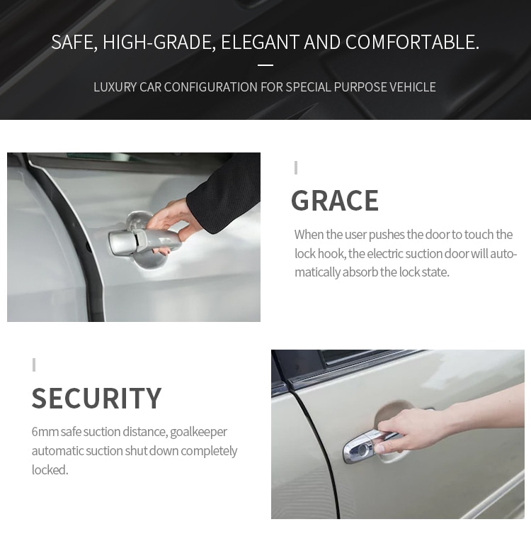 For Toyota land cruiser Electric suction door Automobile refitted automatic locks Car accessories Intelligence door For LC200