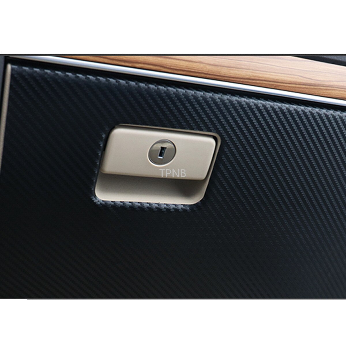 Carbon Fiber Compartment Kick Pad for Toyota Land Cruiser Prado