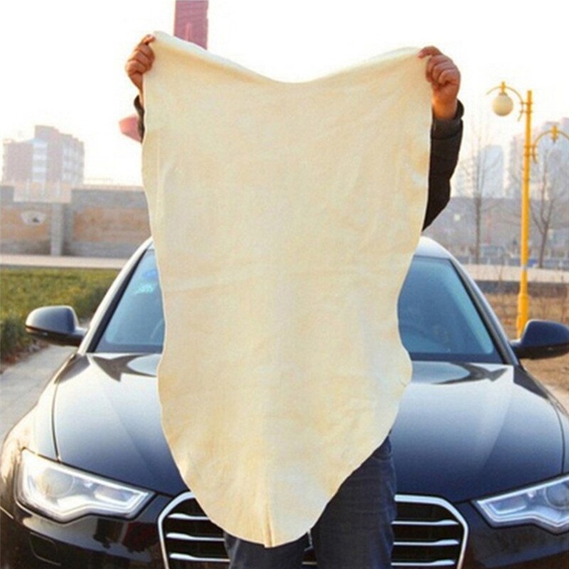 Natural Chamois Leather Car Cleaning Cloth Genuine Leather