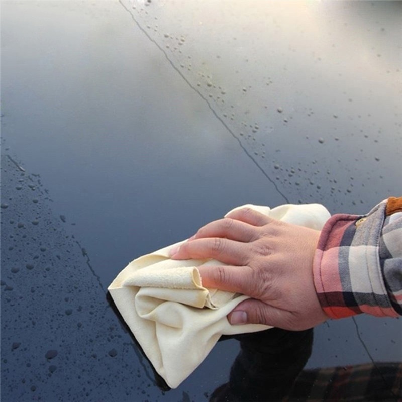 Natural Chamois Leather Car Cleaning Cloth Genuine Leather