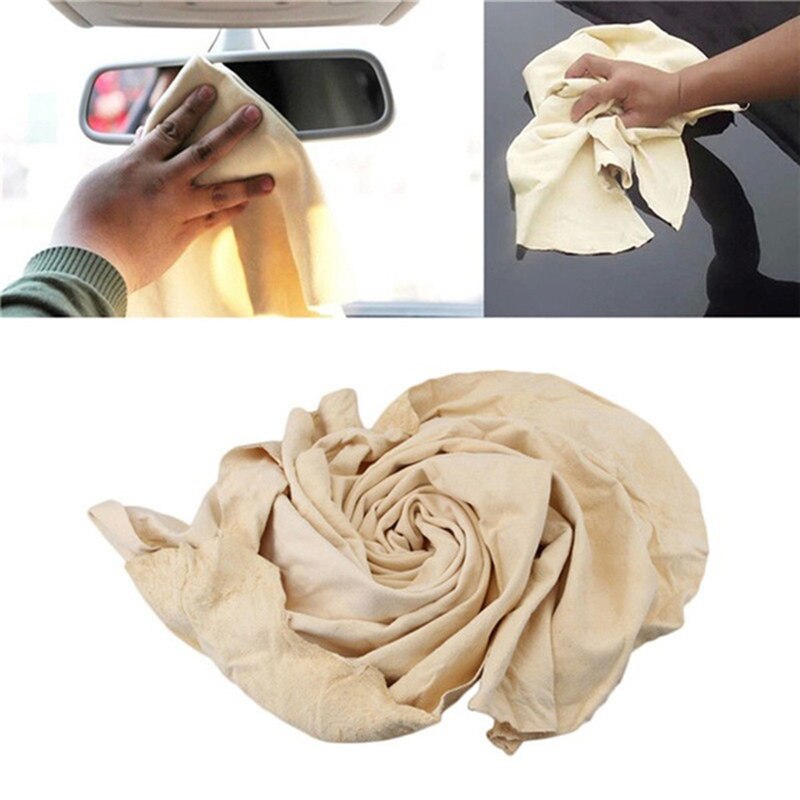 Natural Chamois Leather Car Cleaning Cloth Genuine Leather