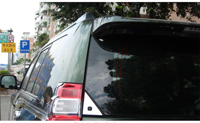 7PCS Chrome Rear Window Trims For Toyota Land Cruiser Prado