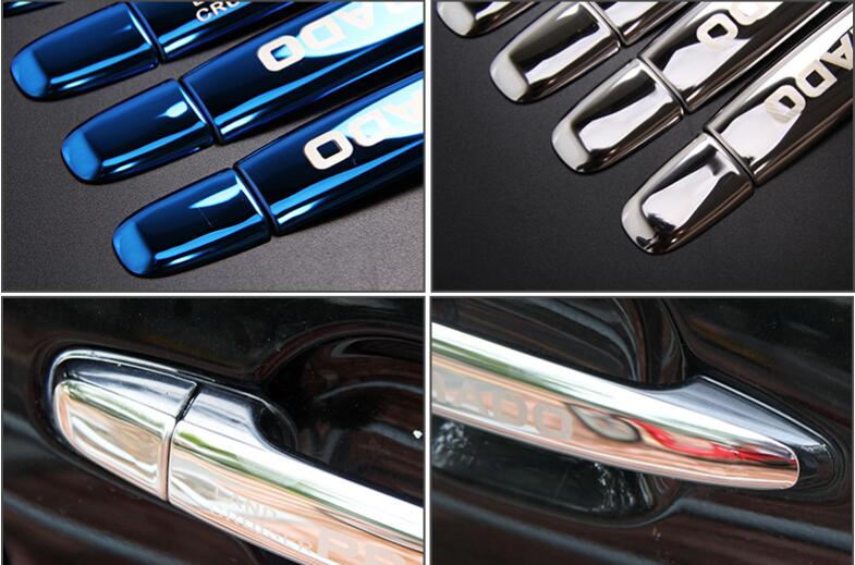 Stainless Steel Door Handle Styling Cover For Toyota Land Cruiser Prado