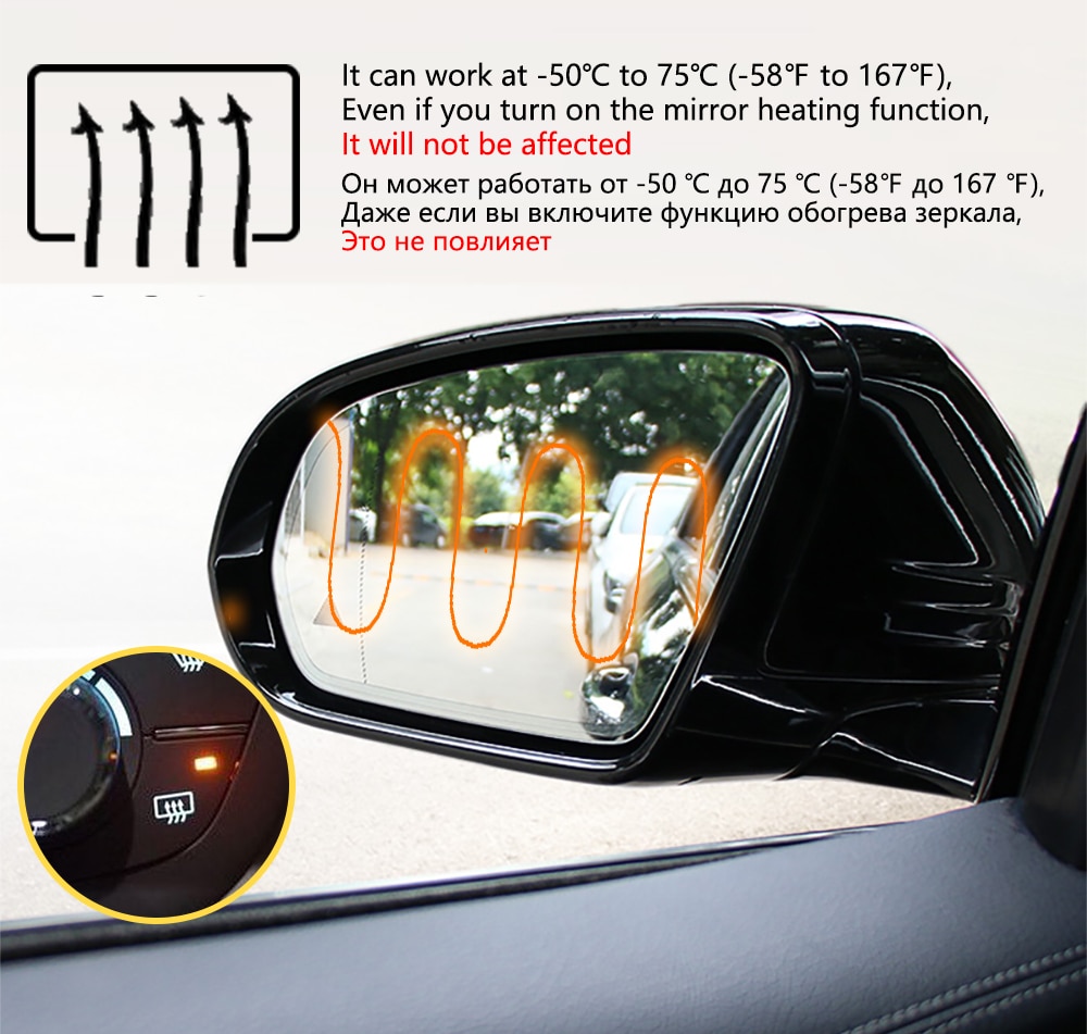 Toyota Land Cruiser Prado Rearview Mirror Rainproof Anti Fog Film