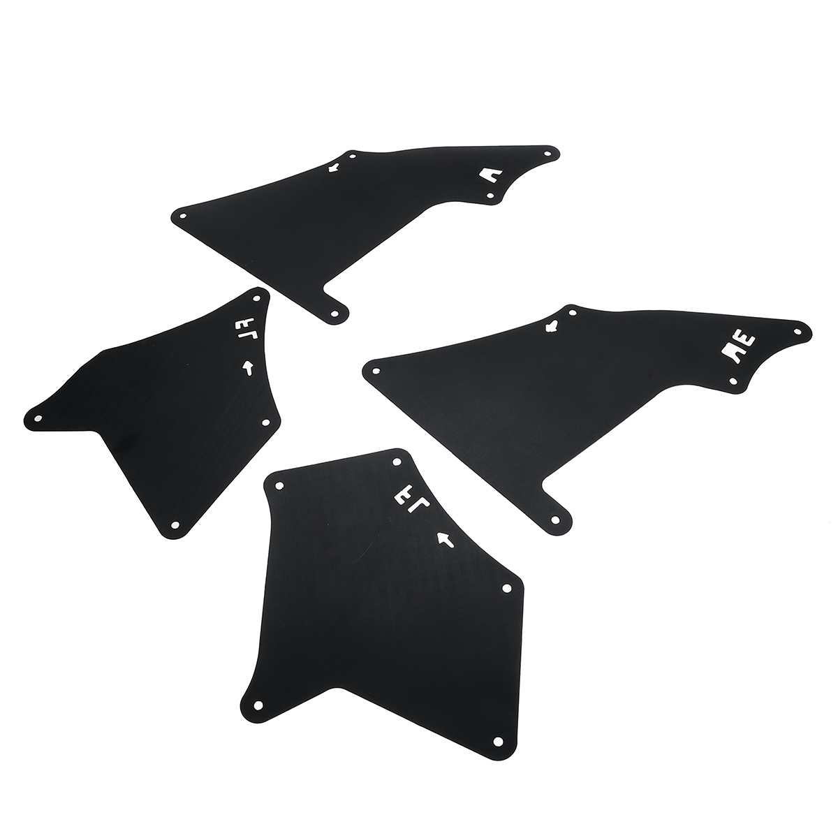 4pcs Front Rear Car Mud Flaps For Toyota Land Cruiser Prado 2003-09 Splash Guards Mud Flap Mudguards Fender