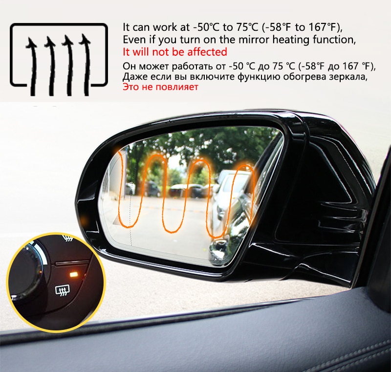 for Toyota Yaris Vitz 2000 - 2019 XP10 XP90 XP130 10 90 130 Anti Fog Film Cover Rearview Mirror Rainproof Anti-Fog Accessories