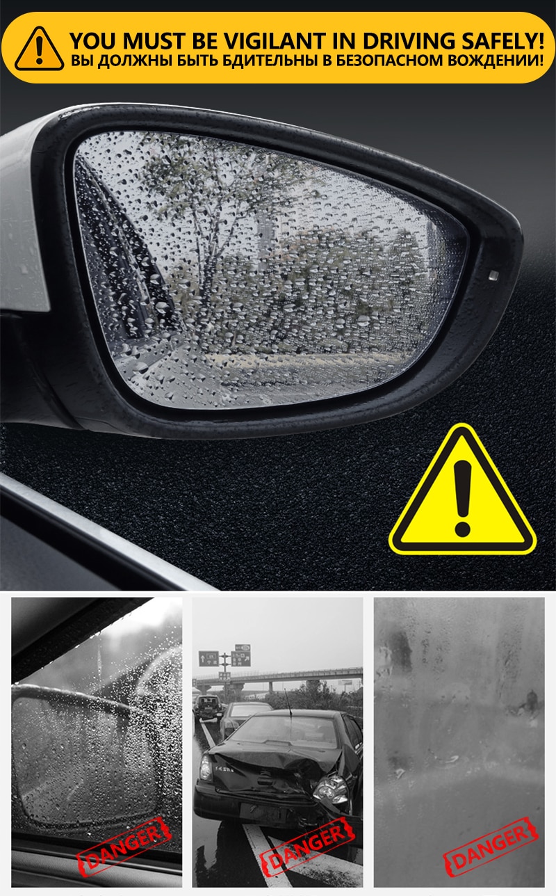 for Toyota Yaris Vitz 2000 - 2019 XP10 XP90 XP130 10 90 130 Anti Fog Film Cover Rearview Mirror Rainproof Anti-Fog Accessories