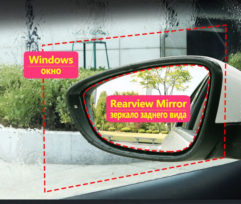 for Toyota Yaris Vitz 2000 - 2019 XP10 XP90 XP130 10 90 130 Anti Fog Film Cover Rearview Mirror Rainproof Anti-Fog Accessories