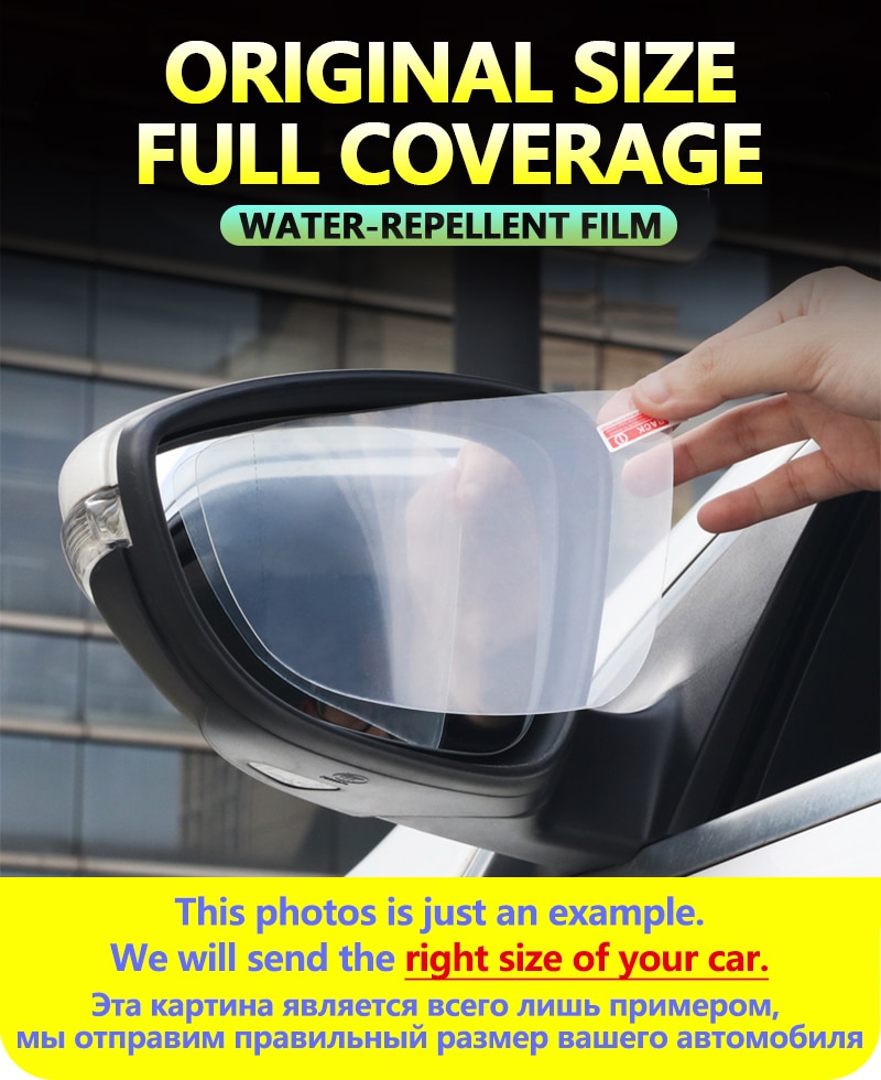 for Toyota Yaris Vitz 2000 - 2019 XP10 XP90 XP130 10 90 130 Anti Fog Film Cover Rearview Mirror Rainproof Anti-Fog Accessories