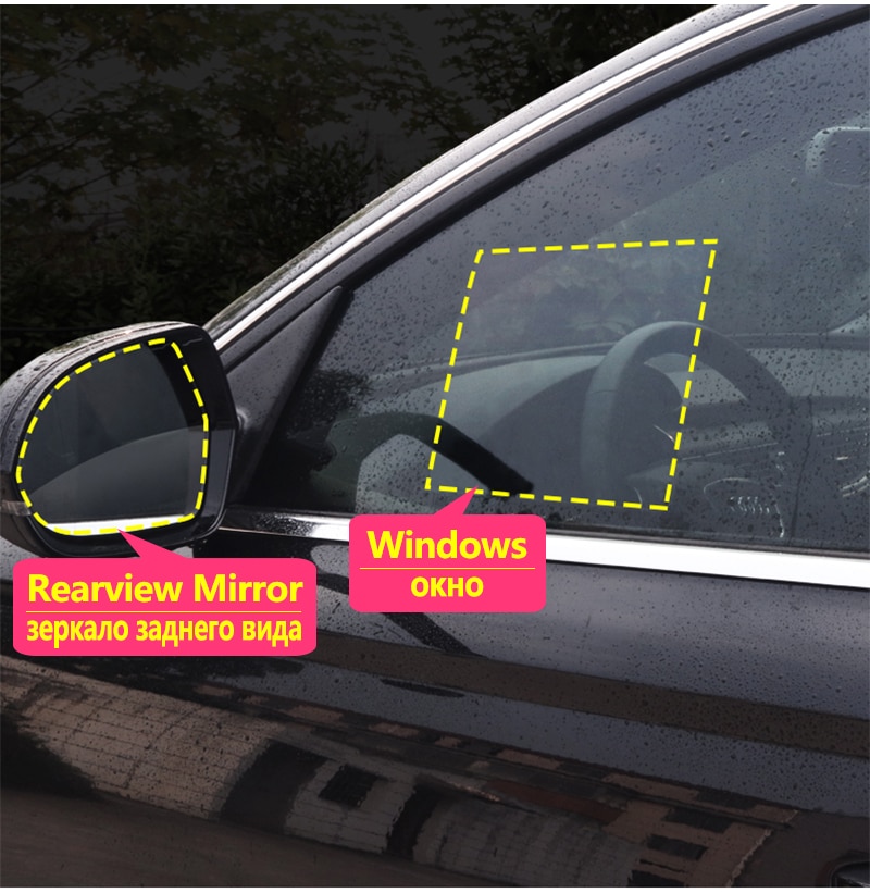 for Toyota Yaris Vitz 2000 - 2019 XP10 XP90 XP130 10 90 130 Anti Fog Film Cover Rearview Mirror Rainproof Anti-Fog Accessories