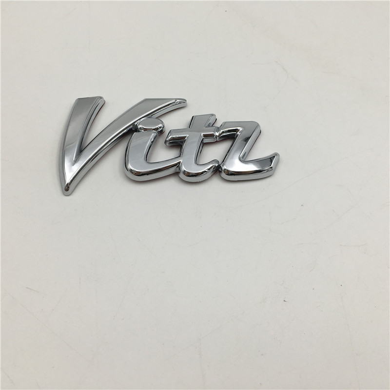 For Toyota Vitz Chrome Emblem Hatchback Badge Letters Rear Trunk Nameplate