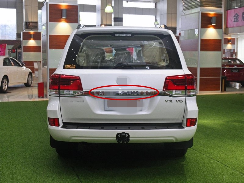 For Toyota Land Cruiser Prado Rear Trunk Boot Emblem Hatchback Badge Logo Car Ornament