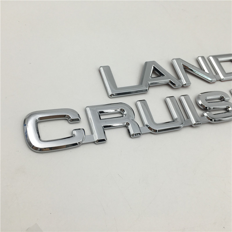 For Toyota Land Cruiser Prado Rear Trunk Boot Emblem Hatchback Badge Logo Car Ornament