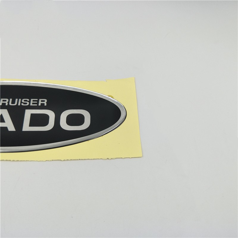 For Toyota Land Cruiser Prado Rear Trunk Tail Gate Spare Tire Emblem Side Door Nameplate sticker