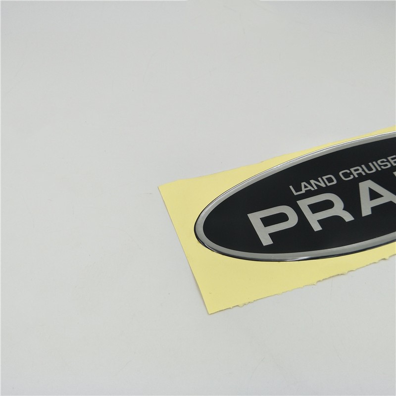For Toyota Land Cruiser Prado Rear Trunk Tail Gate Spare Tire Emblem Side Door Nameplate sticker