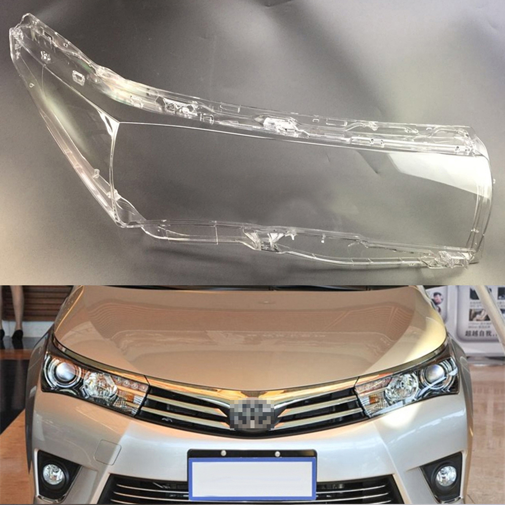 For Toyota Corolla 2014 2015 2016 2017 Headlamp Lens Car Headlight Cover Replacement Clear Glass Transparent Auto Shell