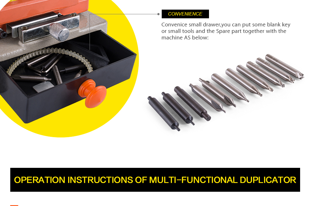 368A Key Duplicating Machine 180w Key Cutting Machine drill machine to make car door keys locksmith tools