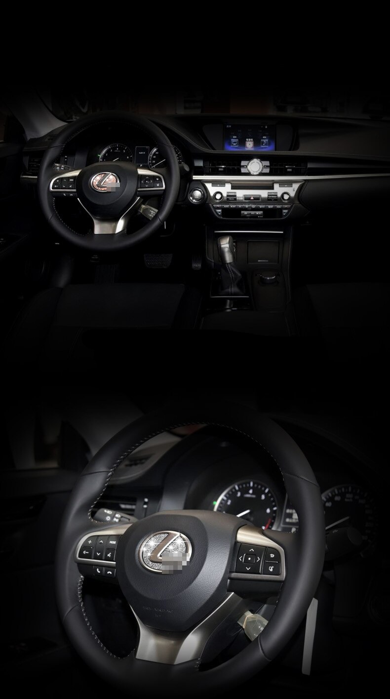 Car styling Accessories for Lexus es es200 es300 nx nx200 Car steering wheel logo Emblem Zinc alloy diamond decoration stickers Car styling Accessories for Lexus es es200 es300 nx nx200 Car steering wheel logo Emblem Zinc alloy diamond decoration stickers