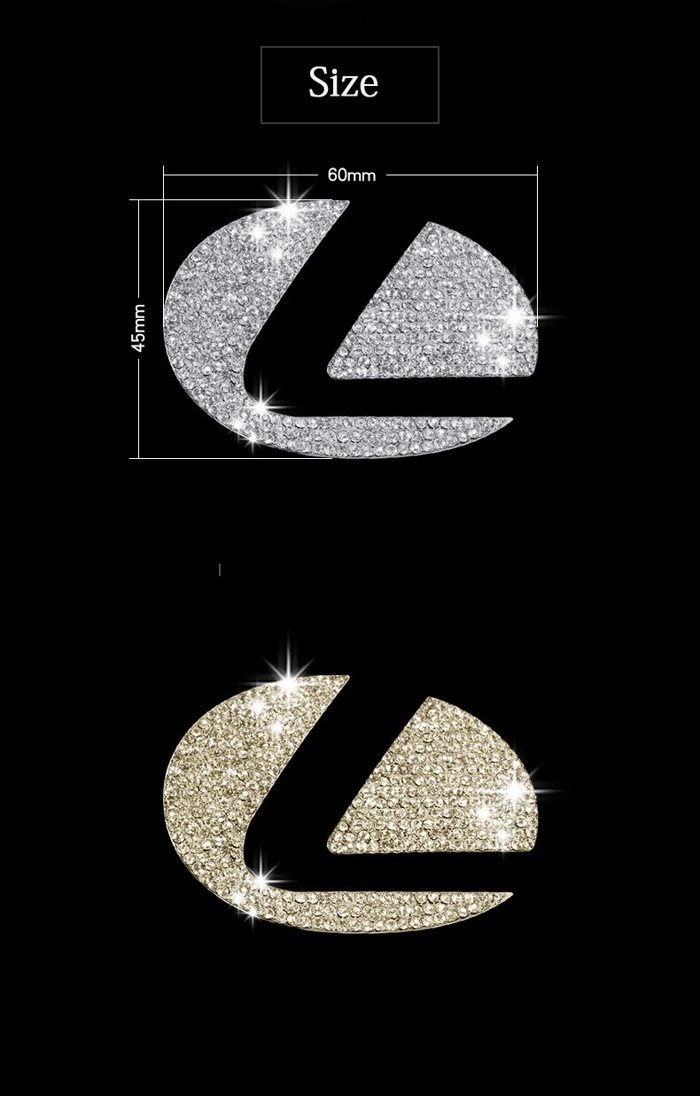 Car styling Accessories for Lexus es es200 es300 nx nx200 Car steering wheel logo Emblem Zinc alloy diamond decoration stickers Car styling Accessories for Lexus es es200 es300 nx nx200 Car steering wheel logo Emblem Zinc alloy diamond decoration stickers