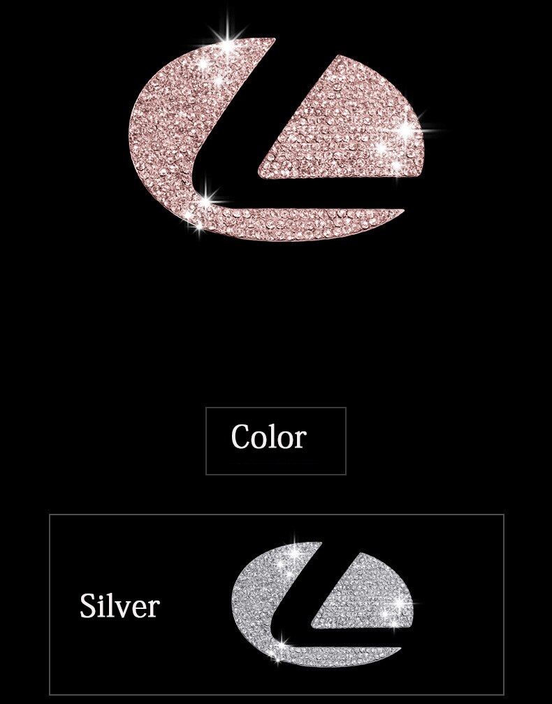 Car styling Accessories for Lexus es es200 es300 nx nx200 Car steering wheel logo Emblem Zinc alloy diamond decoration stickers Car styling Accessories for Lexus es es200 es300 nx nx200 Car steering wheel logo Emblem Zinc alloy diamond decoration stickers