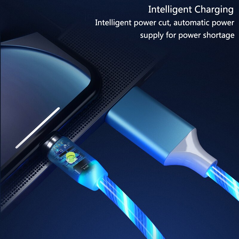 Car Phone Charging Flow Luminous Lighting Magnetic USB Cable For KIA Rio Ceed Sportage Mazda 3 6 Cx-5 Peugeot 206 307 308 207 Car Phone Charging Flow Luminous Lighting Magnetic USB Cable For KIA Rio Ceed Sportage Mazda 3 6 Cx-5 Peugeot 206 307 308 207